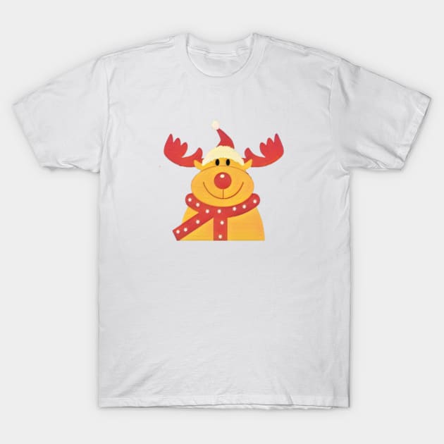 Cute Christmas Reindeer Apparel T-Shirt by Topher's Emporium